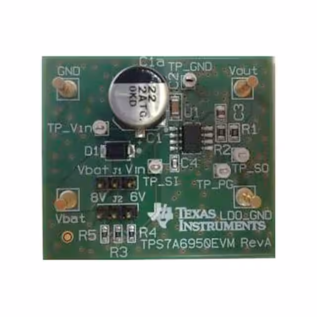 TPS7A6950EVM Texas Instruments  Cartes d'évaluation - Régulateurs de tension linéaires